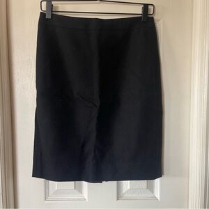 J. Crew Elegant Black Pencil Skirt